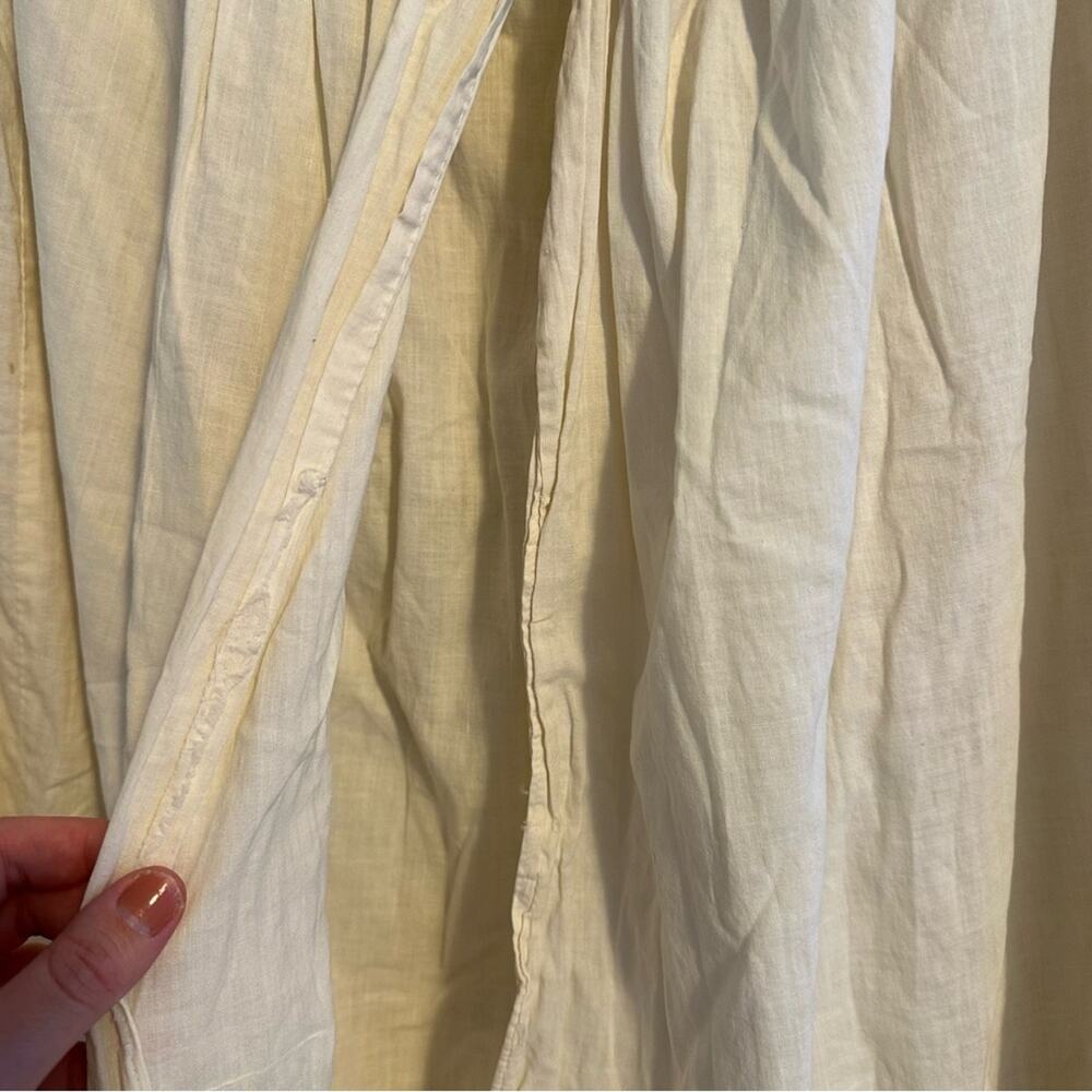 Vintage Antique Cream Lace Embroidered Maxi Skirt Medium - Picture 8 of 16